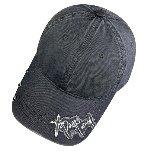 Adjustable Embroidery Pattern Baseball Hat Adult-Dark Grey
