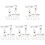 50Pièces Mini Clips Ajustables Double Face Supports 1