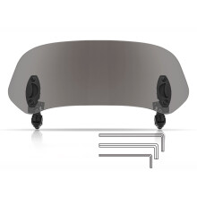 Deflector de viento, 28.5110.3 cm, gris humo