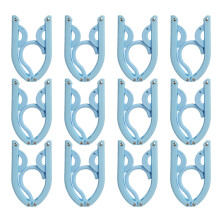 Cintres de voyage pliables à surface lisse, rétractables et portables avec plusieurs niveaux de pliage, application universelle pour les