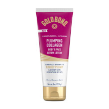 Gold Bond Plumping Collagen Body and Face Serum Lotion, Lightweight Hydrating Moisturizer with Collagen Peptide Complex, Jojoba and Grapeseed Oils to