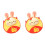 2Pcs Retro Style Rabbit Coin Bag Spring Festival Storage 1