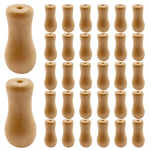 36Pcs Wooden Blind Cord Knobs, Natural Wood Tassels for Window Shades