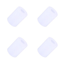 4Pcs Milky White Plastic Lamp Shades Cylindrical for Home Lighting