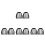 8Pcs Black Iron Wire Cage Light Shades Mini Bird Nest for Room 1
