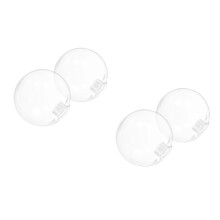 4Pcs Transparent Glass Dome Lamp Shade Easy Install Globe Light Cover