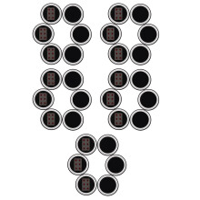30Pcs Plastic Magician Mirror Trick Props for Party Use
