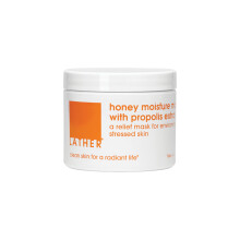 LATHER Masque Hydratant au Miel avec Extrait de Propolis - Masque Visage Hydratant pour Peau Terne