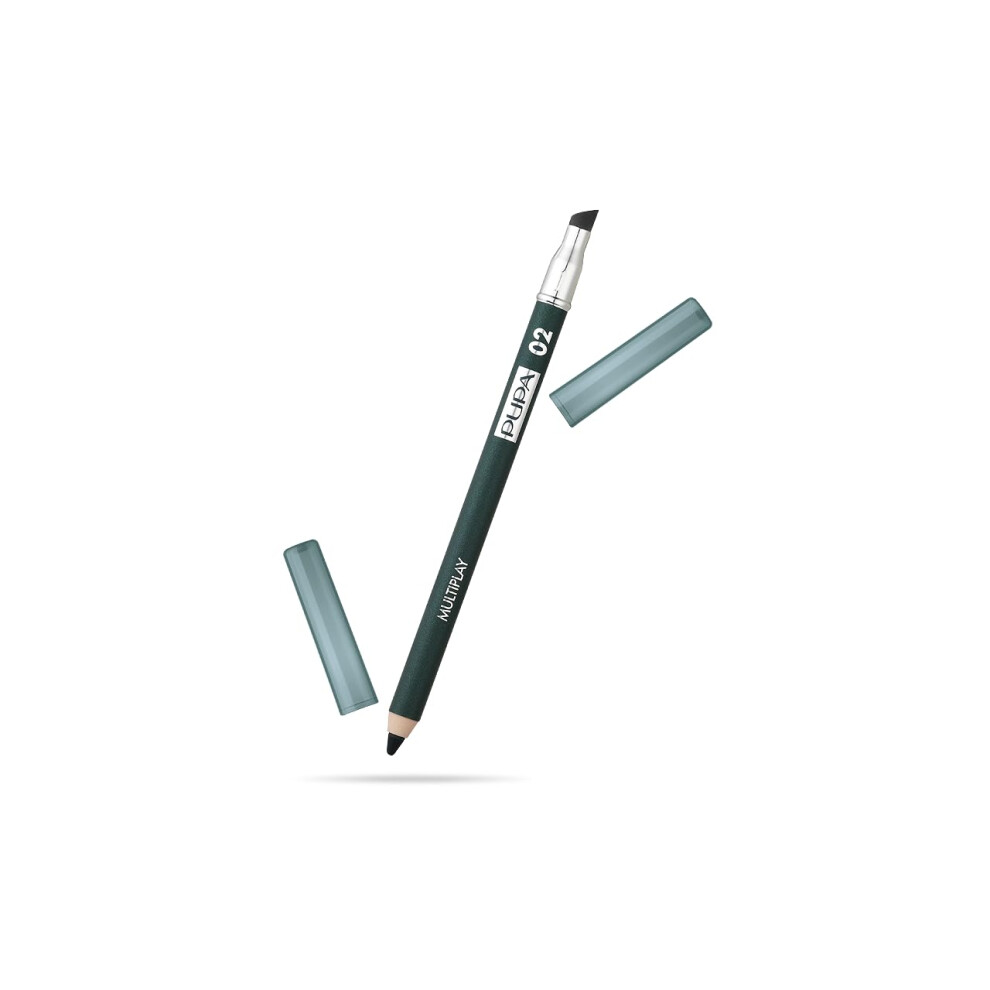 Pupa Milano Multiplay Eye Pencil - Creamy, Blendable Eyeliner With Smudge Tip - Long Wearing, Glamorous Intensity - Smooth And Lasting Color Liner For