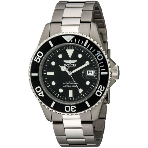 Invicta Pro Diver 0420 Men's 45mm Titanium Automatic Watch Black Dial