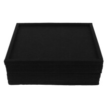 6Stk Puzzle Aufbewahrungsplatten Aus Filz Schwarz, Platzsparend