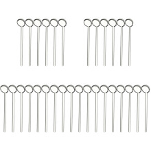 30Pcs Durable Transparent Coffee Glass Spoons for Home and Party Use