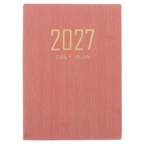 2027 Plan Notebook Roze Dagelijkse Planner Voor Huis En Werk