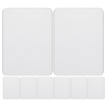 8Pcs Acrylic Silver Mirror Phone Stickers for Cell Case Accessories