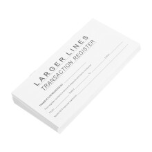 20Pcs Home Use Personal Checkbook Register White Paper Sheets