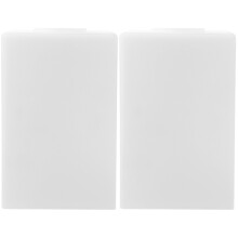2Pcs White Glass Lampshade Replacement for Pendant Ceiling Light Decor
