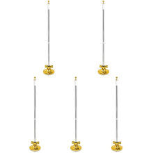 5Stk Silberne Saugnapf-Flaggenhalter Für Auto, Outdoor, Universal