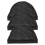 3Pièces Bonnet Élastique Noir Pour Usage 1