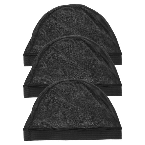 3Pièces Bonnet Élastique Noir Pour Usage