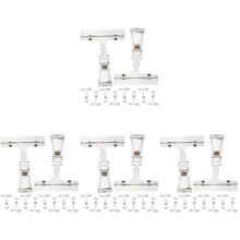 40St Flexibele Dubbele Clips Voor Prijsborden En Memo's in Transparant