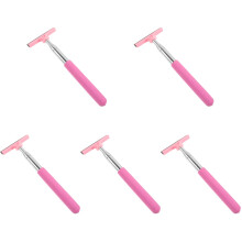 5Pcs Lightweight Pink Car Rearview Mirror Cleaner Window Squeegee Tool