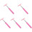 5Pcs Lightweight Pink Car Rearview Mirror Cleaner Window Squeegee Tool 1