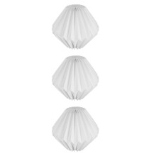 3Pcs Foldable Paper Hanging Lamp Shades for Bedroom and Kitchen