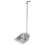 Heavy Duty Stainless Steel Dustpan Metal with Long Handle Silver 1