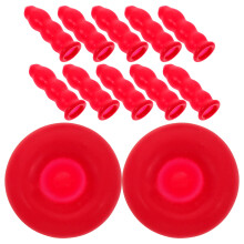 35Pièces Protège- Rouge En Latex Pour Bouchons De Tube De Mastic
