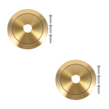 2Sets Golden Metal Lamp Cover Fixing Rings Lampshade Adapter