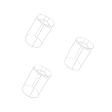 3Pcs White Iron Lamp Shade Frame DIY Table Lamp Holder E27 Socket