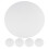 5Pcs Mini Round Art Canvas Boards Cotton White for Home and Studio Use 1