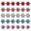 30Pièces Accessoires Fille Mini Pinces Multicolores 1