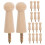 16Pcs Sturdy Beech Wood Wall Pegs for Key Organizer Hat Coat Rack 1