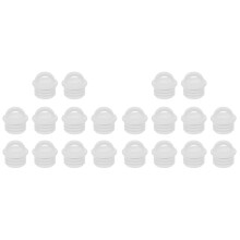 20Pcs White Mop Bucket Drain Plug Silicone Hole Plug Commercial Use