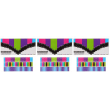 3 Ensembles Stickers Échelle Kalimba Plastique Multicolores