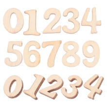 100Pcs Wooden DIY Crafts Khaki Cutouts Smooth Durable Wood Pieces
