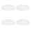 4Pcs White Plastic Round Dome Lampshades for Ceiling Lights Home Use 1