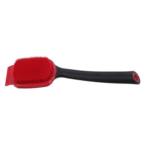 Multifunctionele Keukenborstel Rood Siliconen Nylon Antislip