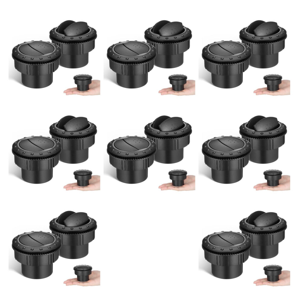 8Pcs Universal Air Conditioning Deflector Car Side Vent For Rv Black 3762034673670