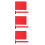 24Pcs Durable Red Cotton Referee Flags with Stainless Steel Handles 1