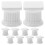 10Pcs Resin Roman Column Candlesticks White Mini Pillars for Decor 1