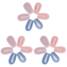 18Pcs Wool Felt Ear DIY Decor Assorted Colors for Creative Headdress