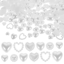 White Plastic Nail Charms Small Manicure Decorations for Nail Art