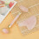 Natural Double Head Rose Quartz Jade Stone Roller & Scrapping Plate Face Massage Tool Kit 2