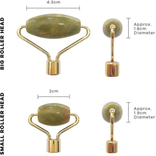 jade roller Facial Massager anti wrinkle thin face tool, two stones jade roller 1