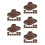50Pcs Plastic Volcano Model Kit Light Brown for Science Projects 7