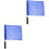 2Stk Handliche Rennleitungsflagge, Baumwolle Mit , 2