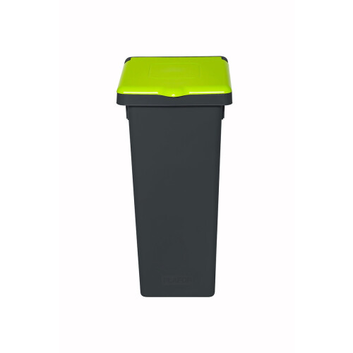 Plafor Fit Abfalleimer mit Deckel, 20 l - Recycling - Grau/Grün
