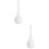 2Pièces Cuillères Céramiques Blanches Multipurpose Manche Long Cuisine 6